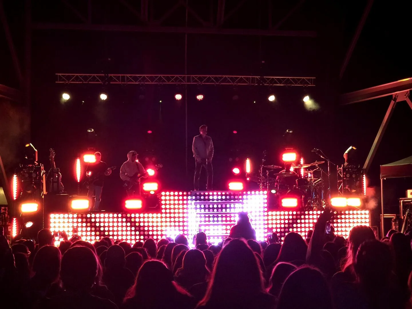 Concert with LED panel lighting