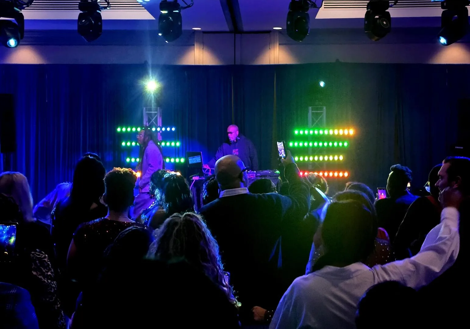 DJ lighting setup
