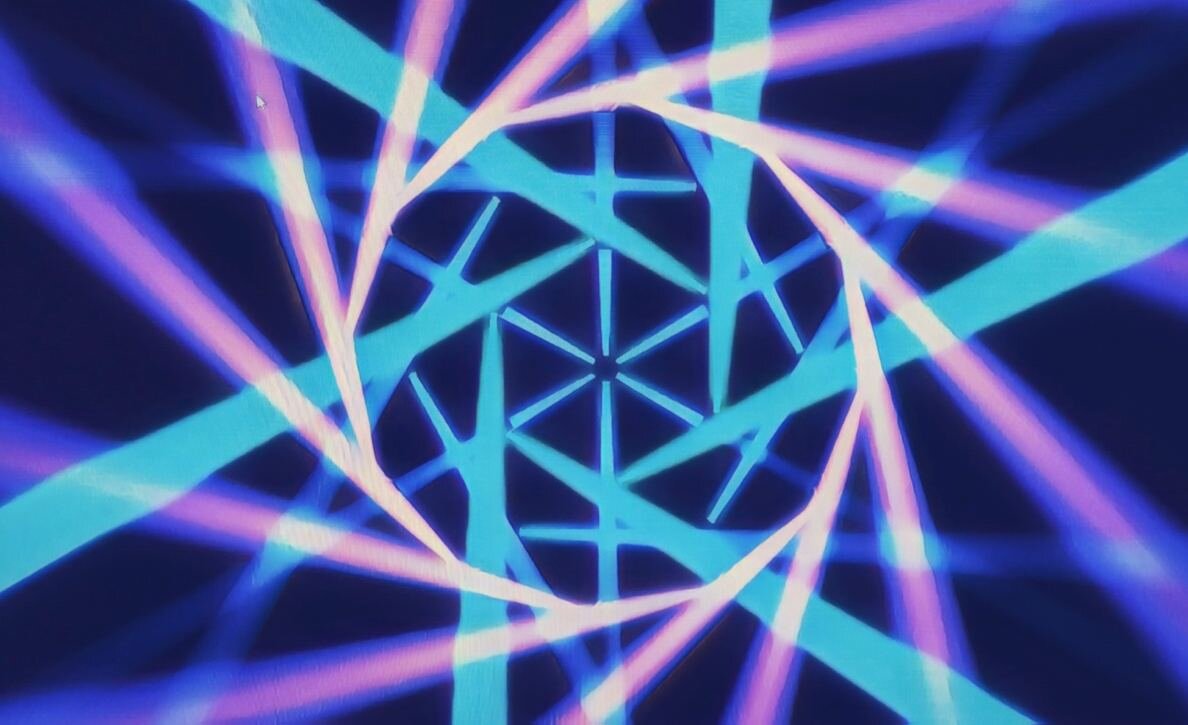 Laser visualizations and beam patterns